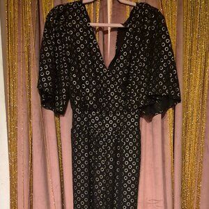 Black and gold jumpsuit